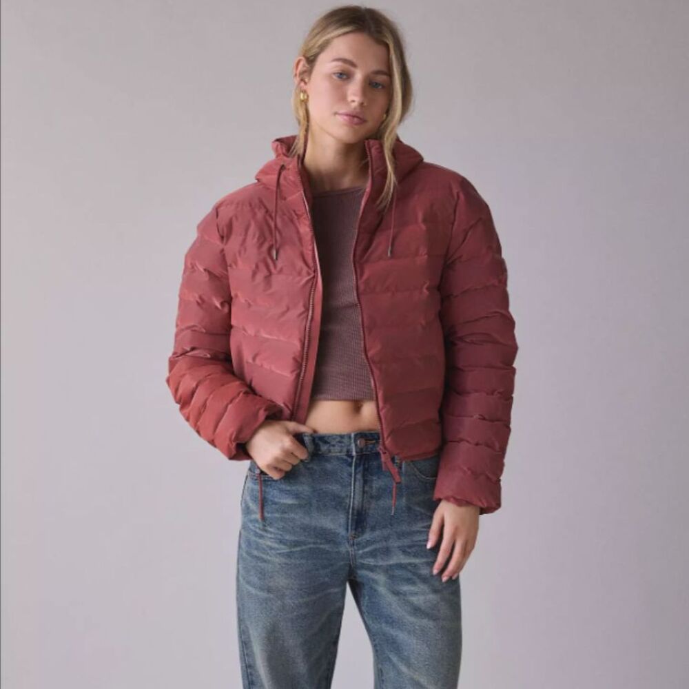 RAINS Lohja Puffer Short | Terra Cotta ¦ Clay Red | M/L | NWT